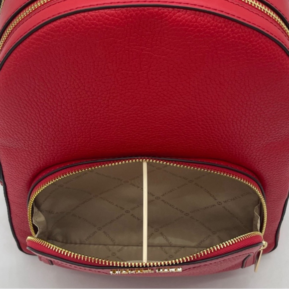 Michael Kors Jaycee Medium Backpack Bright Red - Picture 6 of 7